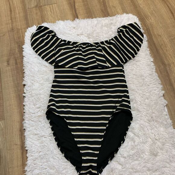 Lauren Ralph Lauren Striped Bathing Suit - Picture 1 of 6